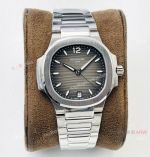 PFF Factory Super Clone Patek Philippe Nautilus 9015 Ladies Watch Gray and Silver